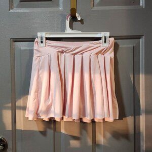 Silky Pink Pleated Skort - Size Medium